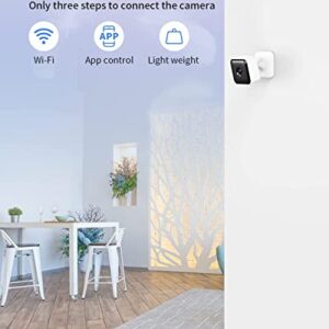 Indoor Cam 1080P FHD Wi-Fi Smart Home Security Camera with Night Vision, 2-Way Audio, Motion Detection, for Baby/Pet/Nanny/Elderly, Compatible with Alexa & Google Home, 2 Pack