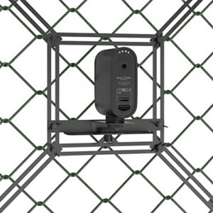 baseball fence mount for mevo start, gopro/phone fence mount for baseball, chain link fence mount for recording baseball/softball/tennis(mini plus black)