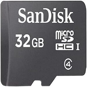 sandisk 32gb mobile microsdhc class 4 flash memory card with sd adapter – (retail packaging)