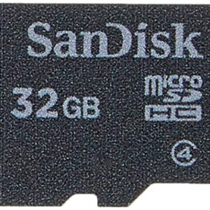 SanDisk 32GB Mobile MicroSDHC Class 4 Flash Memory Card With SD Adapter - (Retail Packaging)