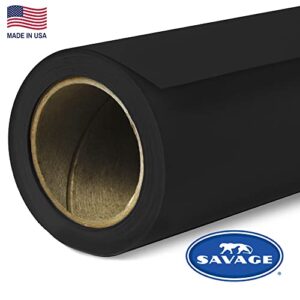 Savage Seamless Background Paper - #20 Black (107" x 36')