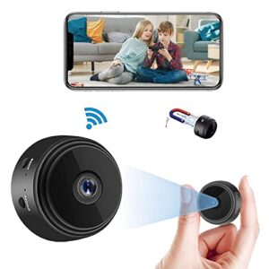 mini wireless wifi hidden camera hd 1080p home security cameras with video live feed covert baby nanny cam with cell phone app tiny smart cameras with night vision and motion detection