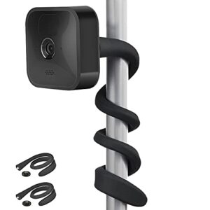 alertcam 2pack flexible twist mount for blink xt, blink xt2, blink mini, blink outdoor (3rd gen) xt3 wireless home security camera system – black
