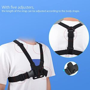 Mobile Phone Chest Mount Strap Holder ，Anti-Slide Strap Mount for Phone 360 Degree Rotary for Video Recording