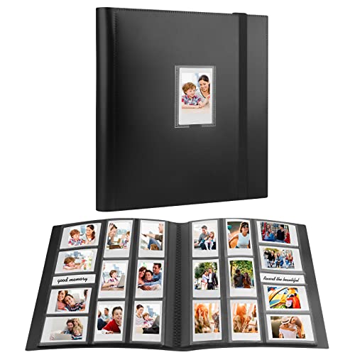 560 Pockets Photo Album for Fujifilm Instax Mini Camera, Polaroid Zink 2x3 Photo Camera, for Fujifilm Instax Mini 11 12 9 40 Evo Liplay 8 7+ Instant Camera, Polaroid Snap PIC-300 Z2300 Camera (Black)