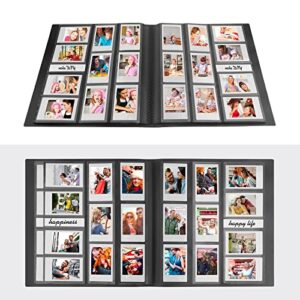 560 Pockets Photo Album for Fujifilm Instax Mini Camera, Polaroid Zink 2x3 Photo Camera, for Fujifilm Instax Mini 11 12 9 40 Evo Liplay 8 7+ Instant Camera, Polaroid Snap PIC-300 Z2300 Camera (Black)