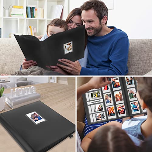 560 Pockets Photo Album for Fujifilm Instax Mini Camera, Polaroid Zink 2x3 Photo Camera, for Fujifilm Instax Mini 11 12 9 40 Evo Liplay 8 7+ Instant Camera, Polaroid Snap PIC-300 Z2300 Camera (Black)