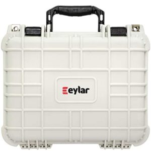 Eylar Protective Hard Camera Case Water & Shock Proof w/Foam TSA Approved 13.37 Inch 11.62 Inch 6 Inch Polar White