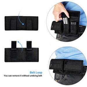 (6 Pockets) Camera Battery and SD Card Pouch Holder for 18650 x 8, AA, LP-E6N LP-E6NH LP-E17 EN-EL14 EN-EL15 NP-FW50 NP-FZ100 NP-W126S Battery,Suitable for Canon M50 Mark II 5DM4 6DM2 80D Sony A7R IV