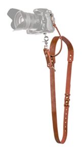 camera strap accessories for one camera-professional single leather harness shoulder strap solo camera quick release gear for dslr/slr proinstyle strap (tan)