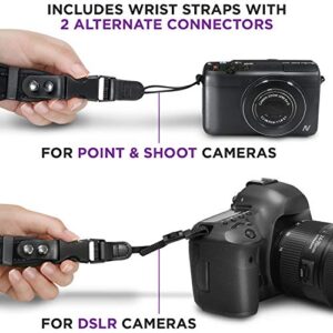 Altura Photo Camera Wrist Strap - Rapid Fire Secure Camera Sling Strap, Camera Straps for Photographers Compatible W/DSLR & Mirrorless - Camera Hand Strap W/Quick Release Camera Strap Dual System