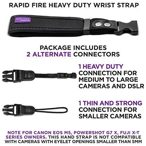 Altura Photo Camera Wrist Strap - Rapid Fire Secure Camera Sling Strap, Camera Straps for Photographers Compatible W/DSLR & Mirrorless - Camera Hand Strap W/Quick Release Camera Strap Dual System