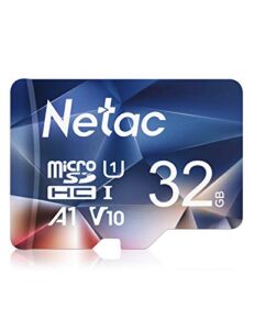 netac 32gb micro sd card micro mini sd card sdhc uhs-i memory card, high speed tf card up to 90mb/s – full hd video recording u1, class10, v10, a1