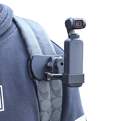 SUREWO 360° Rotation Backpack Strap Mount Quick Clip Mount with Expand Frame Compatible with DJI Osmo Pocket,Osmo Pocet 2