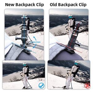 SUREWO 360° Rotation Backpack Strap Mount Quick Clip Mount with Expand Frame Compatible with DJI Osmo Pocket,Osmo Pocet 2