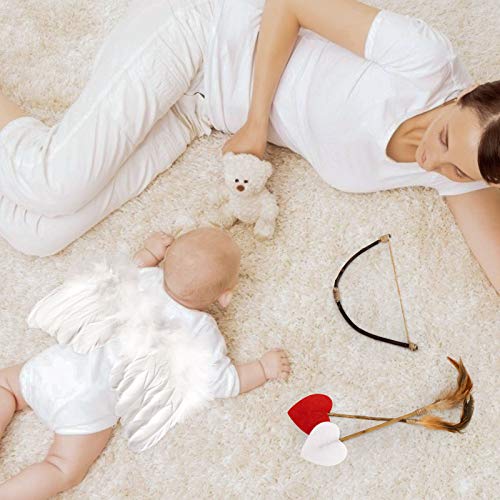 AMOR PRESENT 2PCS Newborn Angel Wing Outfit and 5PCS Newborn Photoshoot Clothes