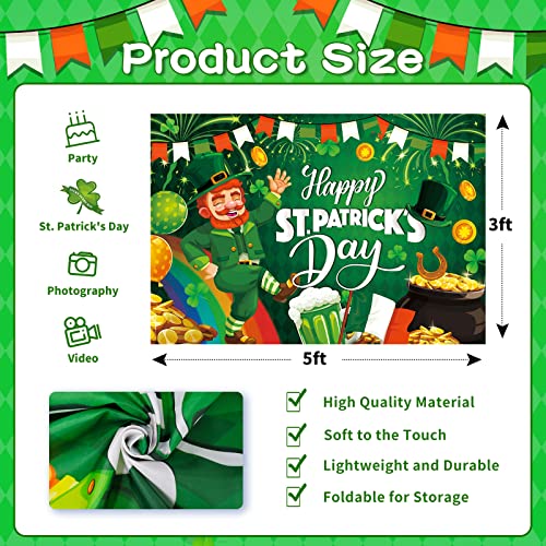 St. Patricks Day Party Supplies Decorations, Happy St. Patricks Day Backdrop, St. Patricks Day Banner Decorations, St. Patricks Party Backdrop, St. Patrick's Day Party Banner, St. Patrick's Background