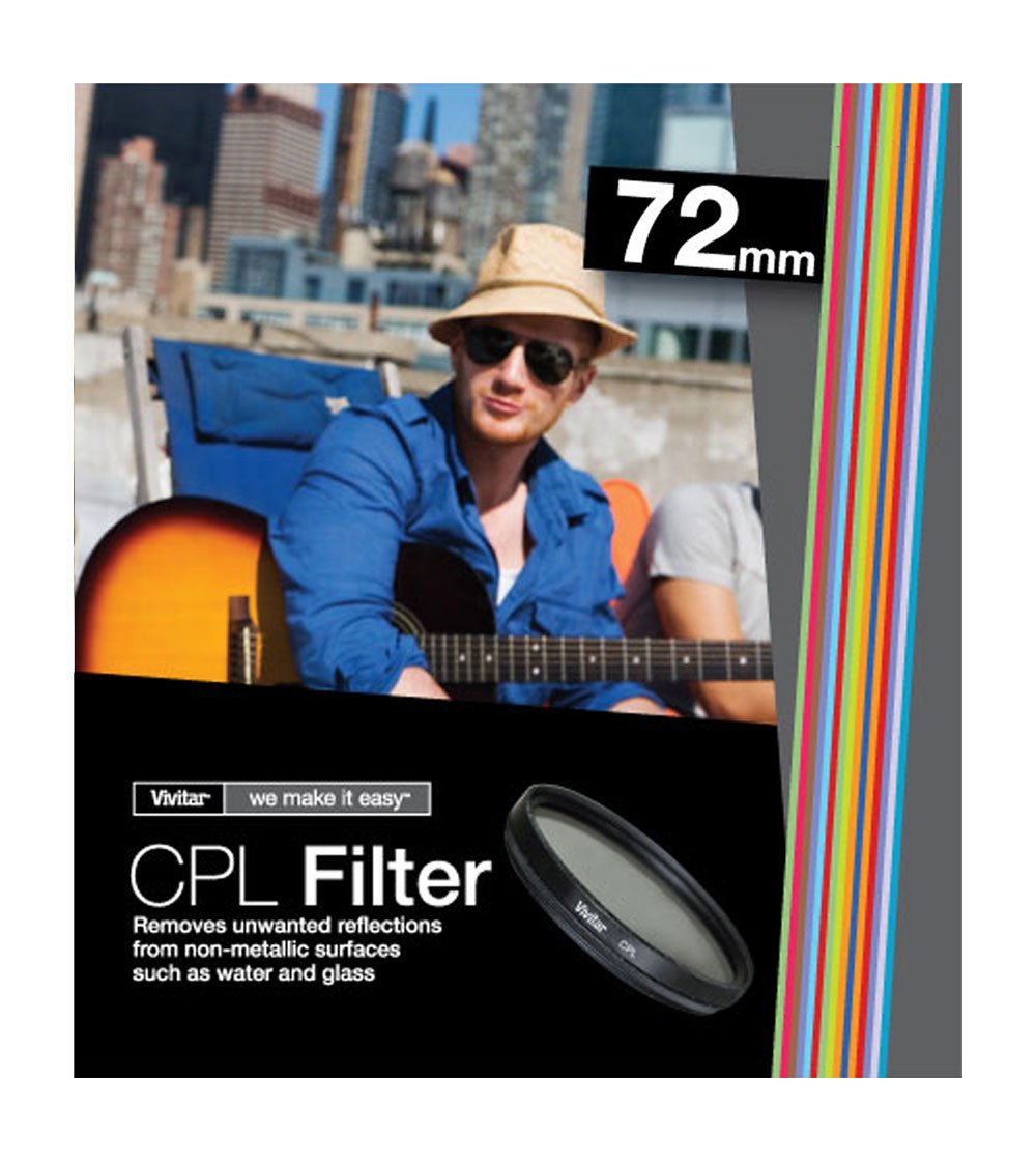 Vivitar CPL72 72mm 1-Piece Multi-Coated Camera Lens Filter (OLD MODEL)