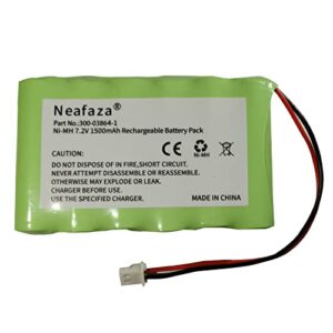 neafaza 300-03864-1 7.2v 1500mah battery replacement compatible with honeywell alarm lynx walynx-rchb-sc honeywell lynx touch k5109, l3000, l5000, l5100, l7000