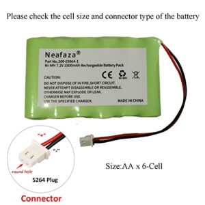 NEAFAZA 300-03864-1 7.2v 1500mAh Battery Replacement Compatible with Honeywell Alarm Lynx WALYNX-RCHB-SC Honeywell Lynx Touch K5109, L3000, L5000, L5100, L7000