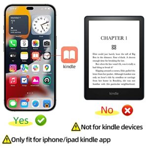 TIKTok Remote Control Kindle APP Page Turner for Phone Camera, Bluetooth Button Clicker TIK Tok Scrolling Ring Rechargeable Camera Remote Compatible with iPhone/iPad/Android/Smartphones/Tablets