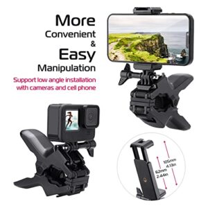 ULANZI Jaws Flex Clamp Mount with Adjustable Gooseneck Compatible with 4-7'' Smartphone, GoPro Hero 11, 10, 9, 8, 7, 6, 5, 4, Session, 3+, 3, 2, 1, Max, Hero (2018), Fusion, DJI Osmo Action Cameras