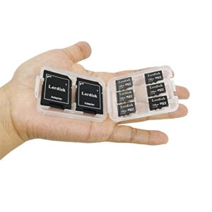lerdisk factory wholesale 6-pack micro sd card 128mb class 4 in bulk small capacity 3-year warranty produced by 3c group authorized licencee special for small files storage or company use