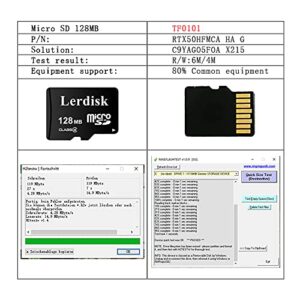 Lerdisk Factory Wholesale 6-Pack Micro SD Card 128MB Class 4 in Bulk Small Capacity 3-Year Warranty Produced by 3C Group Authorized Licencee Special for Small Files Storage or Company Use