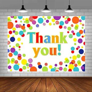 ABLIN 7x5ft Thank You Backdrop Colorful Photography Background Thanks for Teachers Employees Thank You First Responders Support Doctors Nurses Party Decorations Banner Props