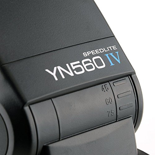 YONGNUO YN560 IV Wireless Flash Speedlite, Master + Slave Flash + Built-in Trigger System, for Canon Nikon Pentax Olympus Fujifilm Panasonic Digital Cameras