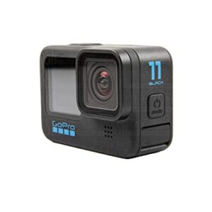 GoPro HERO11 (Hero 11) Black - Waterproof Action Camera with 5.3K Ultra HD Video, 27MP Photos, 1/1.9" Image Sensor, Live Streaming, Webcam + 50 Piece Bundle with 64GB SD Card, 2 Extra Batteries