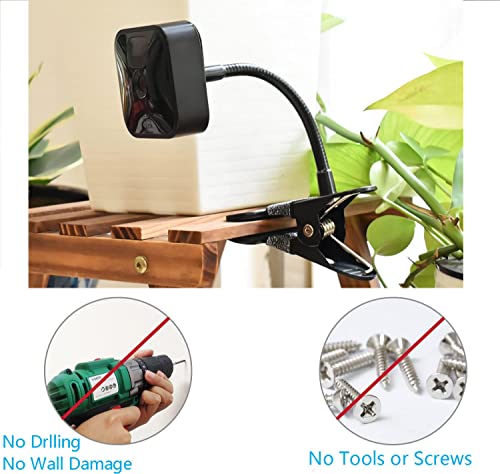 Blink Outdoor Camera Wall Mount, 360 Degree Adjustable Flexible Clip Clamp for Blink XT/XT2/All-New Blink/Blink Mini, for Blink Indoor Security Camera System, Attach Blink Camera Without Any Tools