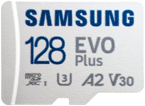 Samsung 128GB EVO+ Micro SD Memory Card for Samsung Phone Works with Galaxy Note 20 Ultra 5G, A42 5G, A21 Phone (MB-MC128KA) Bundle with (1) Everything But Stromboli MicroSDXC & SD Card Reader