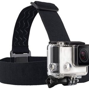 TEKCAM Action Camera Head Mount Strap Wearing Head Belt Compatible with Gopro Hero 11 10 9 8 7 6 5/AKASO/Dragon Touch/APEMAN/Campark/Apexcam/Surfola/WOLFANG Action Camera