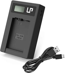 np-fw50 battery charger, lcd dual charger compatible with sony alpha a6000, a6400, a6100, a6300, a6500, a5100, a7, a7 ii, a7r, a7r ii, a7r2, a7s, a7s ii, a7s2, a5000, a3000, rx10, nex-3/5/7 series