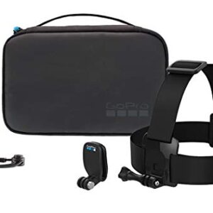 Go Pro Adventure Kit Includes The Handler (Floating Hand Grip), Head Strap + QuickClip, and Compact Case - Official GoPro Accessory (AKTES-002)