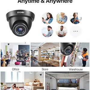 ZOSI 2.0MP HD 1080p 1920TVL Security Camera, 4-in-1 HD TVI/CVI/AHD/CVBS CCTV Camera,80ft Night Vision,Indoor Outdoor,Aluminum Housing for 960H,720P,1080P,5MP,4K Analog Home Surveillance DVR System