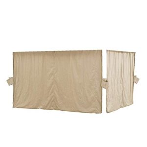 Garden Winds Replacement Privacy Curtain Set for The Broyhill Eagle Brooke Ashford Asheville Gazebo - 350 - Beige - Will FIT These Models ONLY: A101007600, A101007603, A101007604