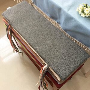 KRIDDR 4cm Thick Bench Cushion 2 3 Seater Chair Cushion Indoor Outdoor Garden Bench Seat Cushion for Bay Window Dining Patio