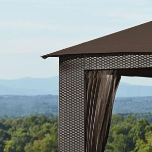 Garden Winds Wicker Gazebo Replacement Canopy Top Cover - RipLock 350