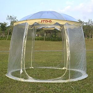 Bubble Igloo PVC Tent, JTDDO Winter Tent Oversize Cold Protection Canopy Tent 9'x9' for 4-6 Person for Outdoor/Garden/Backyard/Patios, Beige