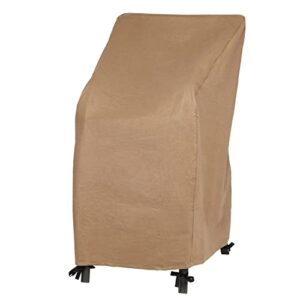 duck covers essential water-resistant 28 inch stackable chair cover, patio furniture covers