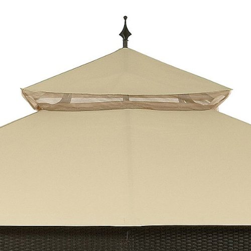 Garden Winds Cindy Crawford Wicker Gazebo Replacement Canopy Top Cover - RipLock 350