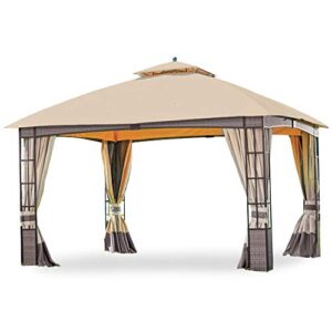 garden winds replacement canopy top cover for lakewood gazebo – riplock 350