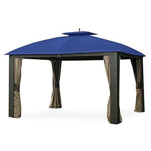 Garden Winds Replacement Canopy for The Sonoma Riviera Gazebo - Riplock 350 - True Navy