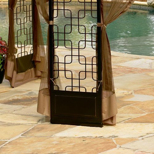 Garden Winds 10 x 12 Trellis Gazebo Replacement Canopy Top Cover- RipLock 350