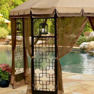 Garden Winds 10 x 12 Trellis Gazebo Replacement Canopy Top Cover- RipLock 350