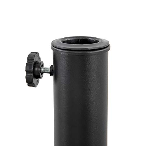 Avestar Nuu Garden 25 lbs Patio Umbrella Base Stand Heavy Duty Outdoor Umbrella Base Made from Rust Resistant Resin, Black