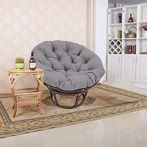 HUHJYUGE Chair Cushion Only 20in, Hanging Baskets Round Chair Cushions, Swing Chair Cushion Outdoor, Egg Seat Pads Thick Plush Overstuffed, for Garden, Balcony and Living Room