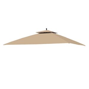 Garden Winds Replacement Canopy for The Augusta Gazebo - Riplock 350 - Beige